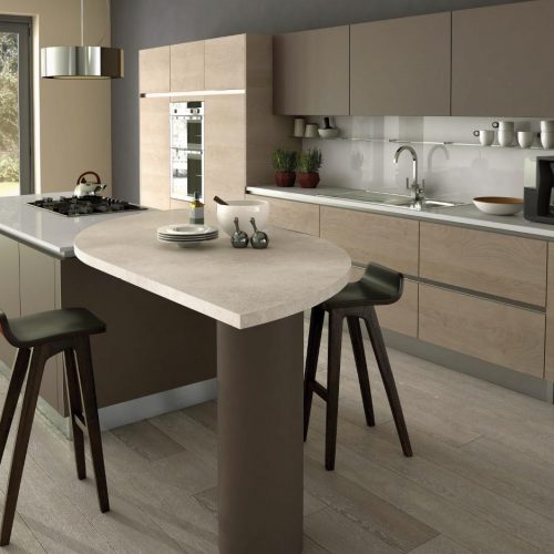 Sand Gladstone Oak and Truffle Contemporary Ashley Ann Kitchen