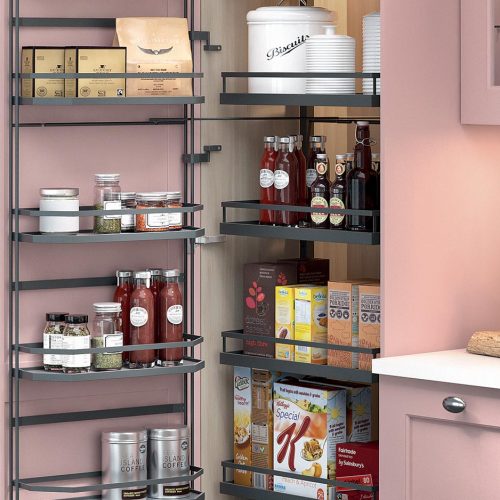Carrick Painted, Quarry Dust & Highland Flower Cameo Caledonia Traditional Shaker Style Kitchen