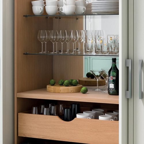 Skye Smooth Painted Light Grey Cameo Caledonia Traditional Shaker Style Kitchen